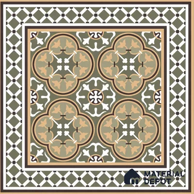 M-10177 Moroccan 300x300 mm Wall & Floor Ceramic Carpet Tile - 7.5 mm (Sample)